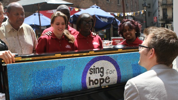 After their official performance, the NYCHA Chorus performs an impromptu encore.